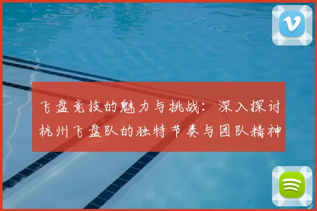 飞盘竞技的魅力与挑战：深入探讨杭州飞盘队的独特节奏与团队精神